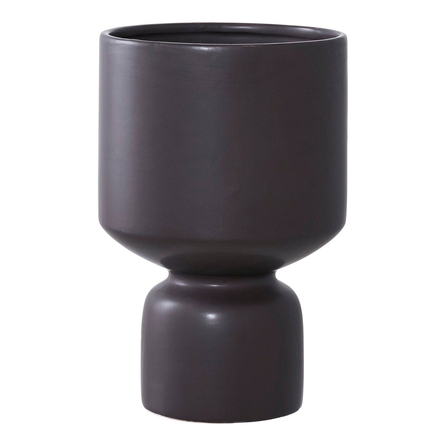 Ghiveci din ceramica, negru