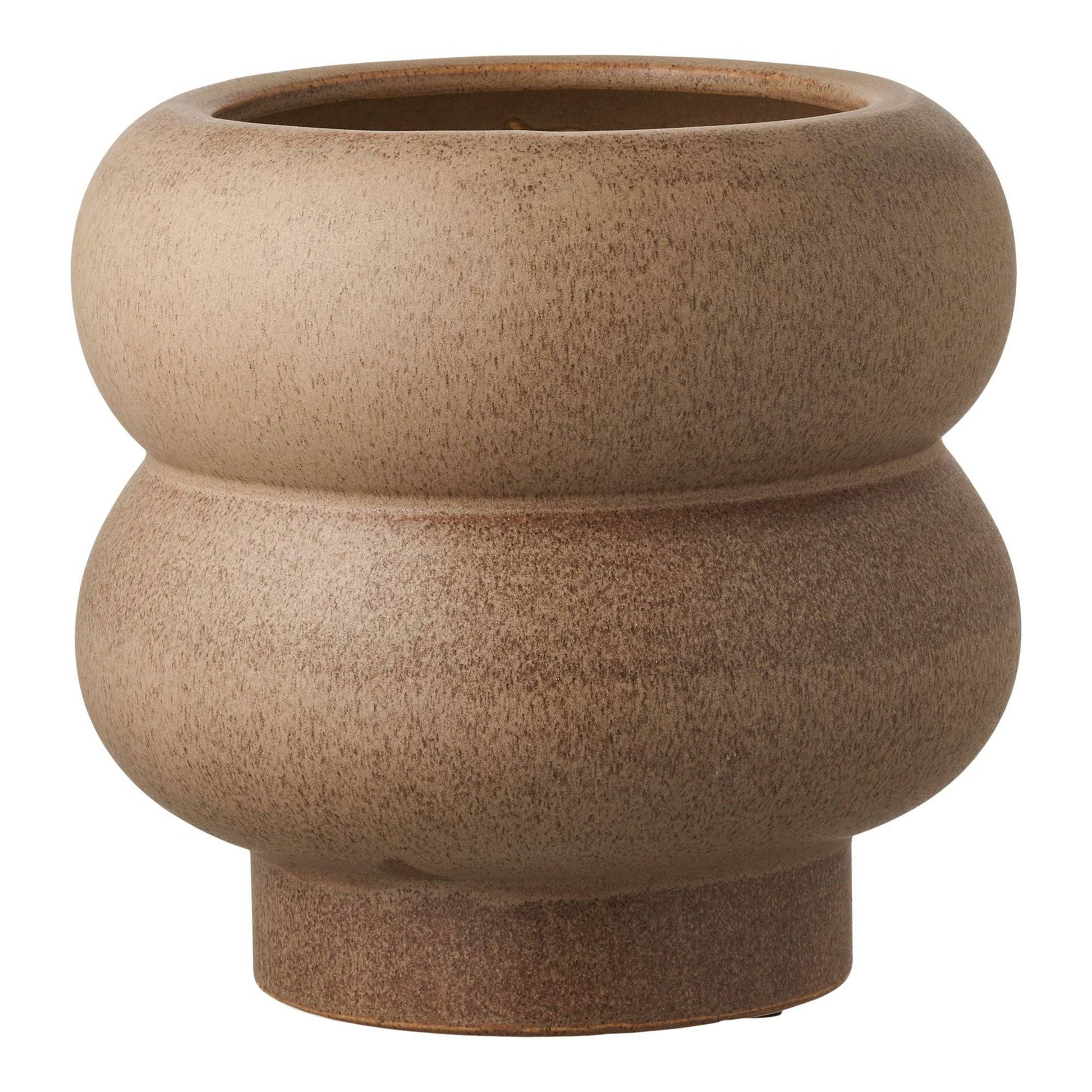 Ghiveci din ceramica maro