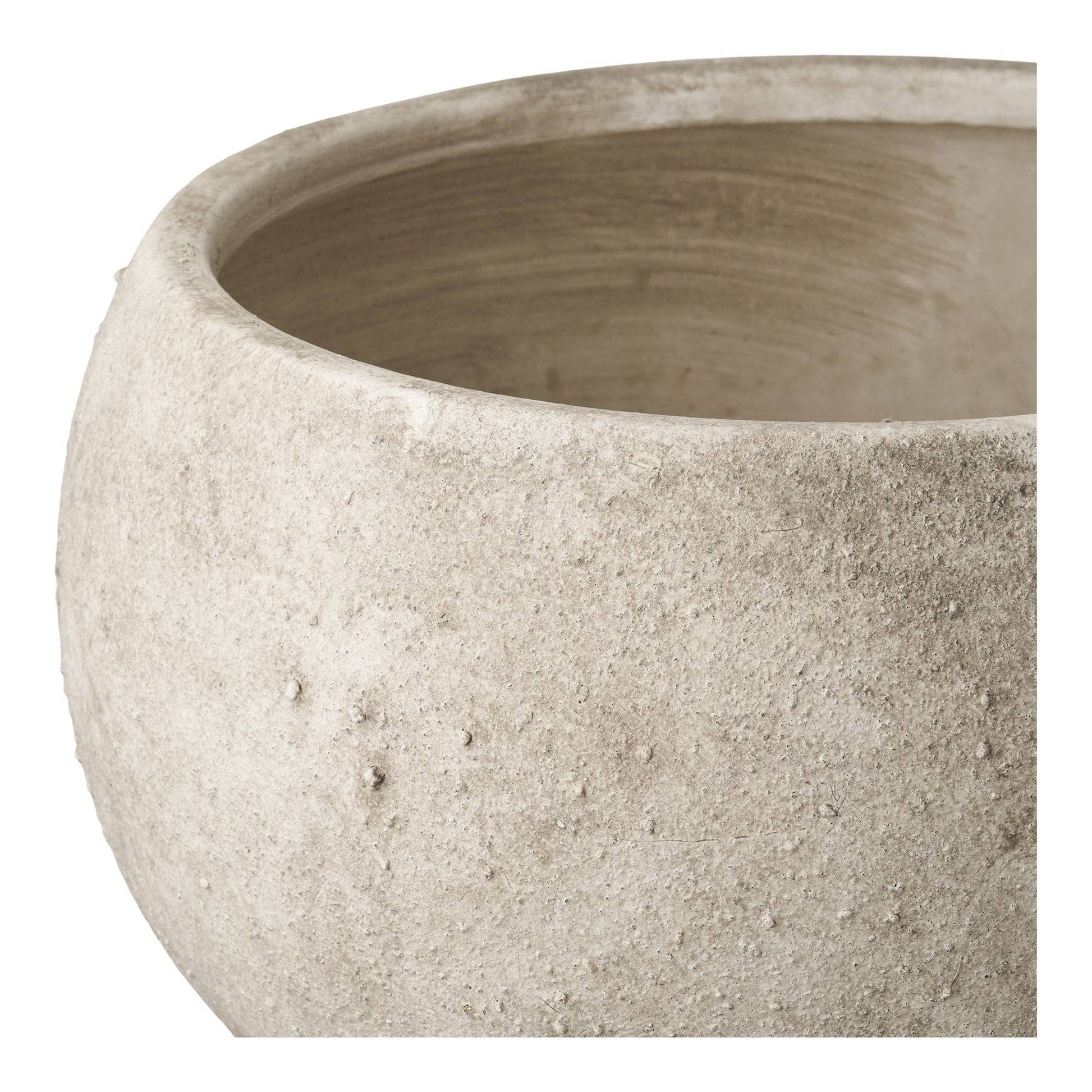 Ghiveci din ceramica gri