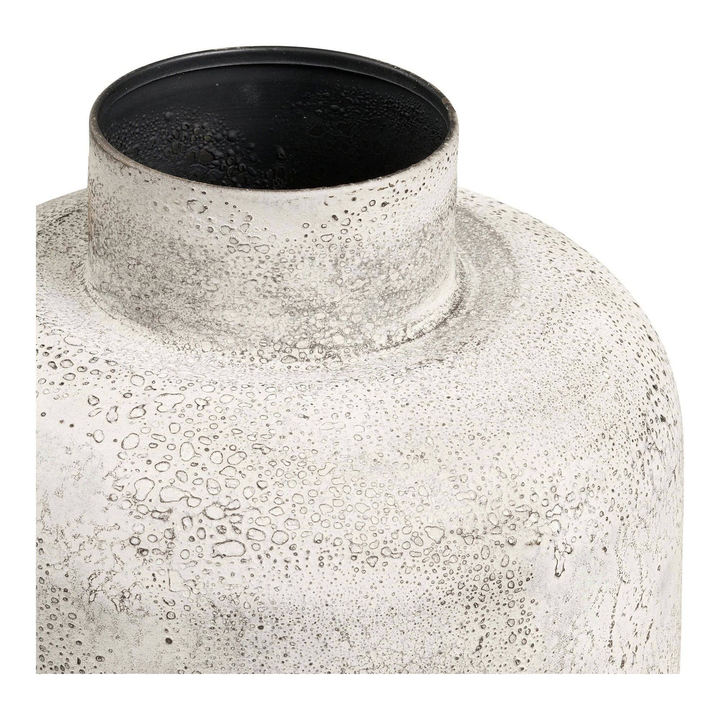 Vas decorativ din metal, bej antichizat