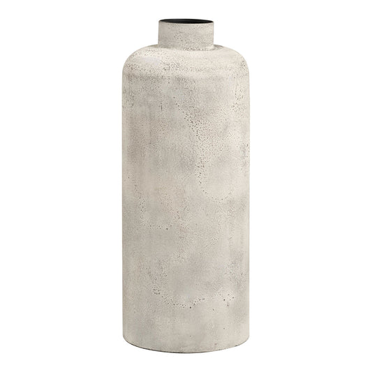 Vas decorativ din metal, bej antichizat