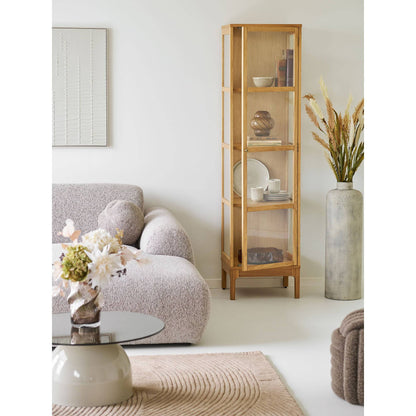Vas decorativ din metal, bej antichizat, in living