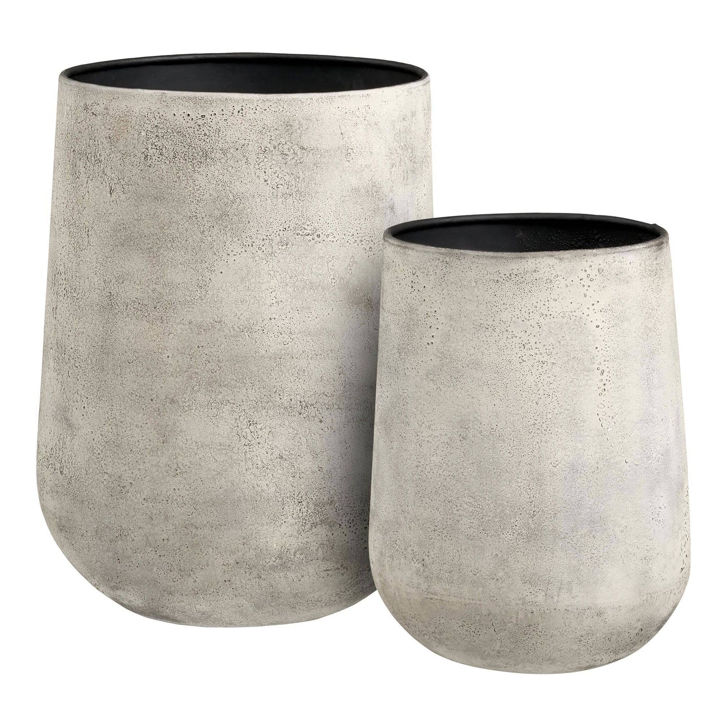 Vas decorativ din metal, bej antichizat