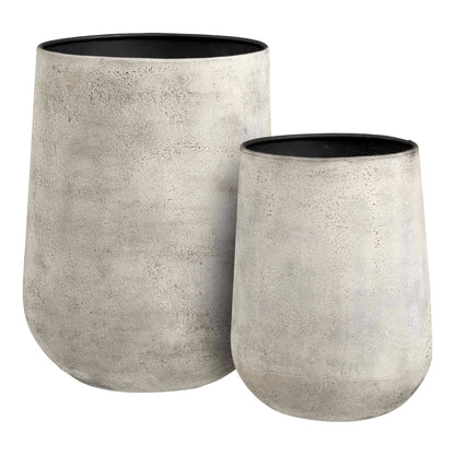 Vas decorativ din metal, bej antichizat
