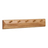 Cuier cu 5 carlige din stejar Barco 50x8,5 cm