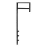 Suport pentru haine din metal negru Trento 3x30x82 cm