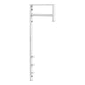 Suport de haine din metal alb Trento 3x30x82 cm