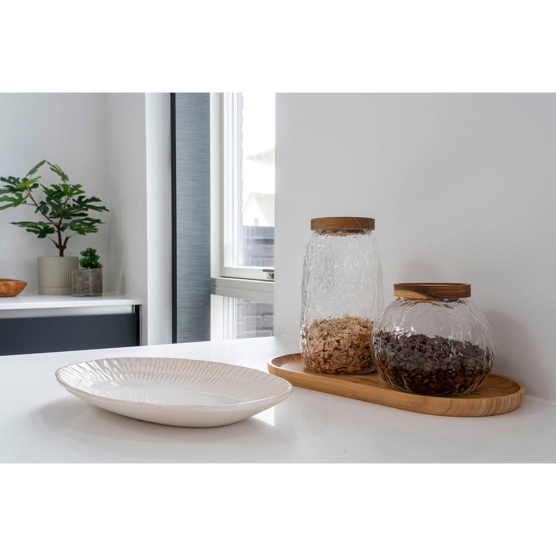 Tava ceramica alba