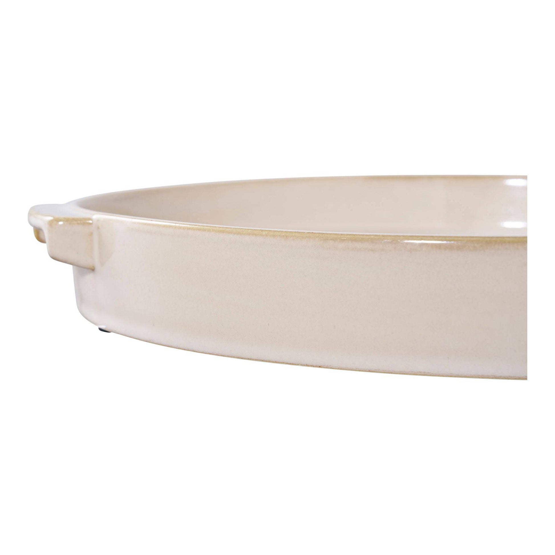 Tava ceramica alba