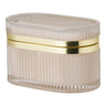 Cutie din sticla, nude/alama Love 13,5x8x9 cm