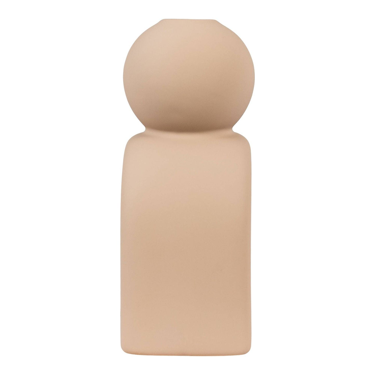 Suport de lumanare din ceramica, maro