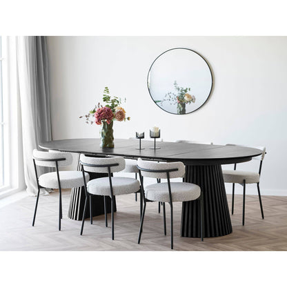 Suport pentru lumanare, din otel negru, set de 2, in living