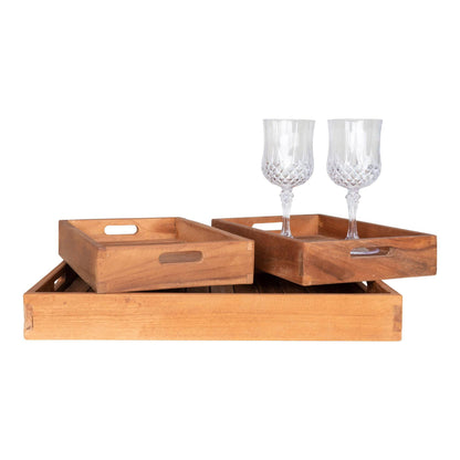 Tava din tec, natur set de 3