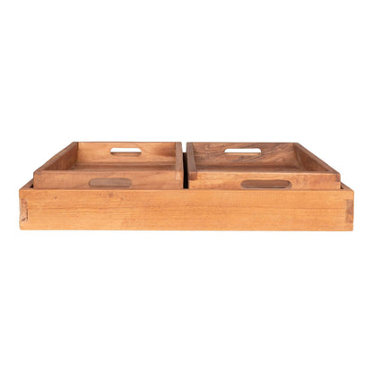 Tava din tec, natur set de 3