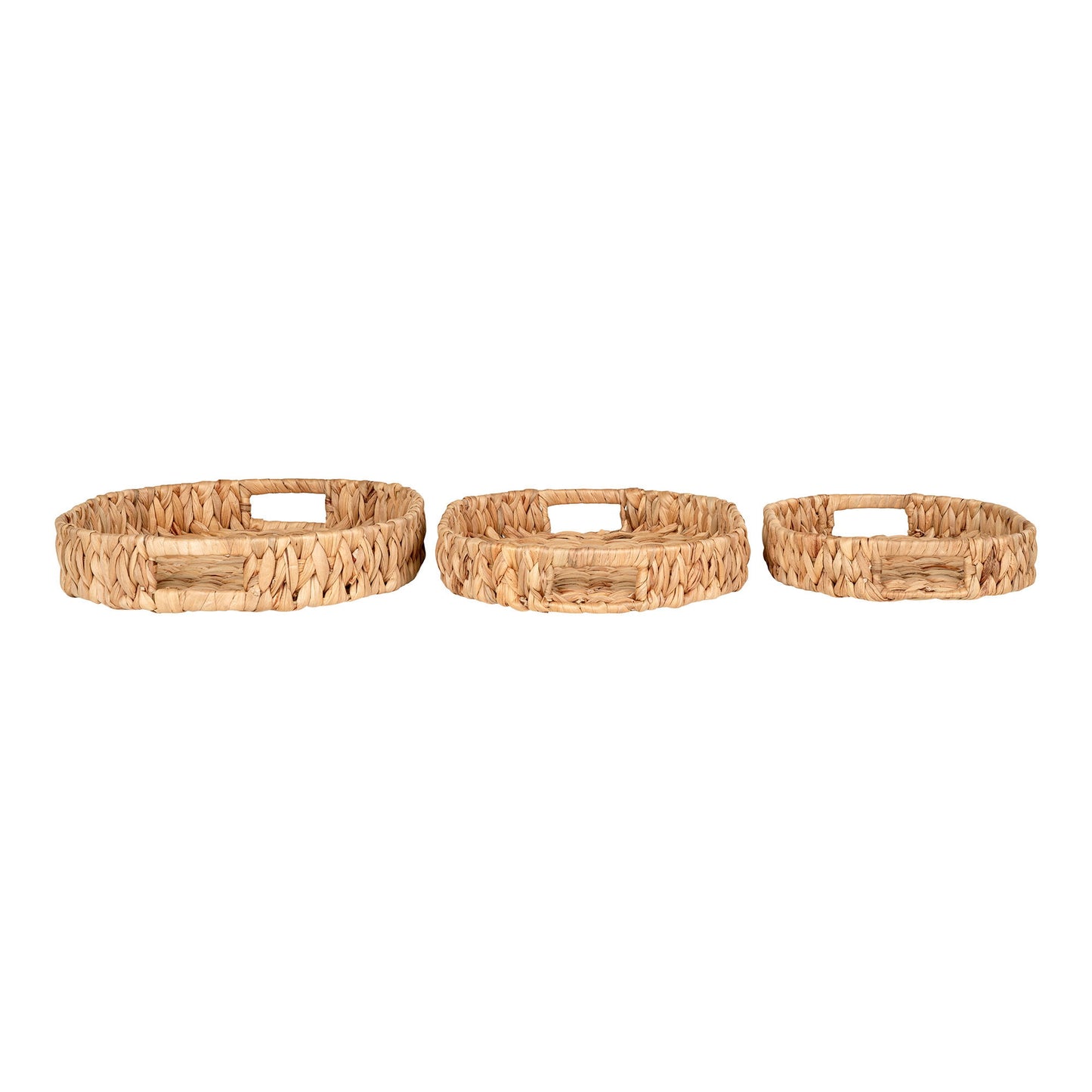 Tava din zambila de apa, natur, set de 3