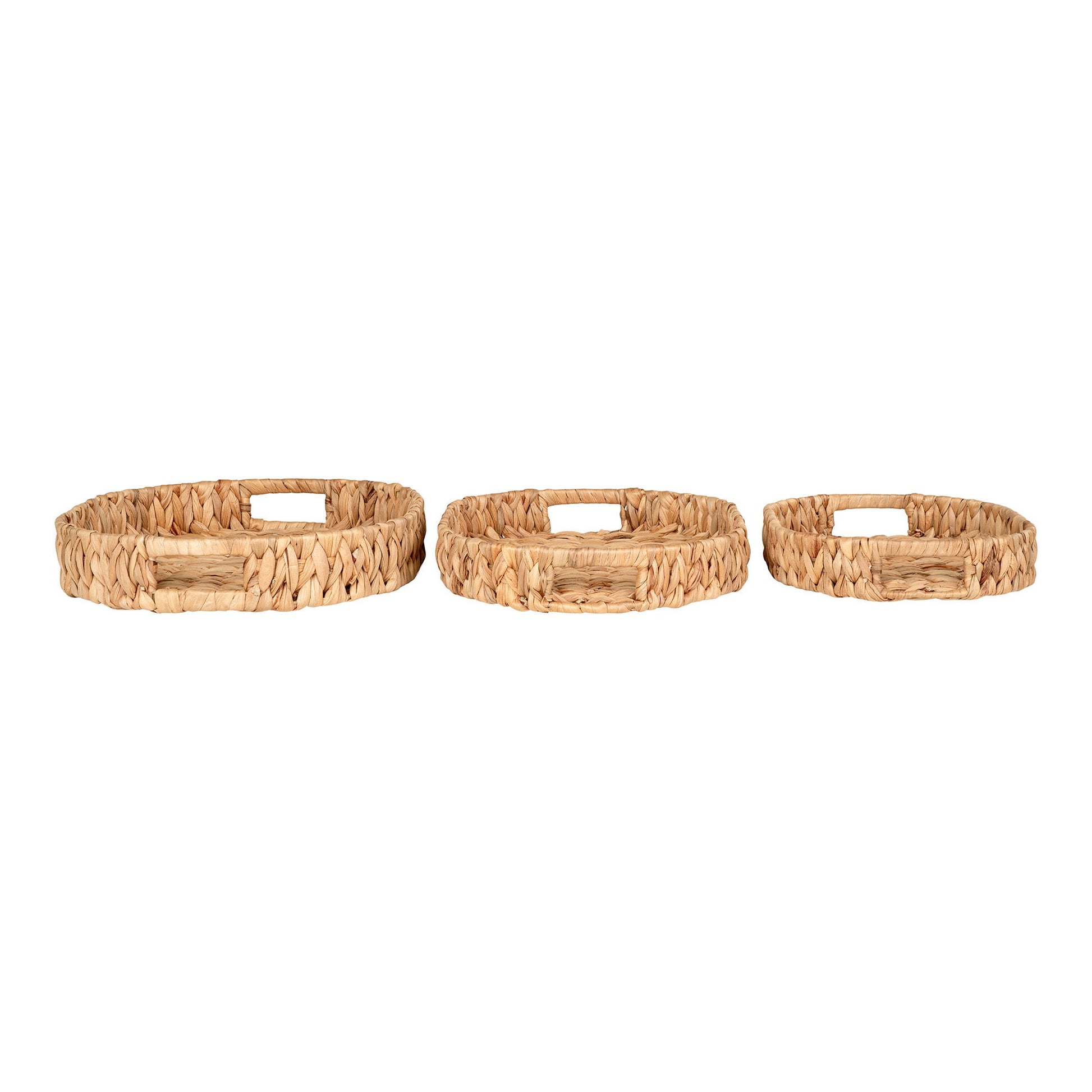 Tava din zambila de apa, natur, set de 3