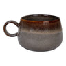 Set de 4 cani ceramice gri/maro Selma ø10x7,5 cm