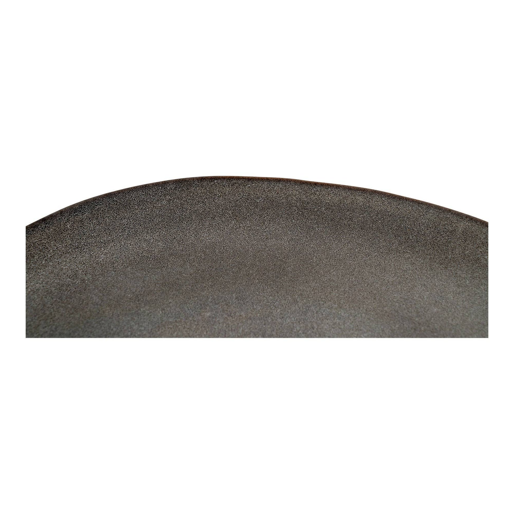Farfurie de pranz, ceramica, gri/maro