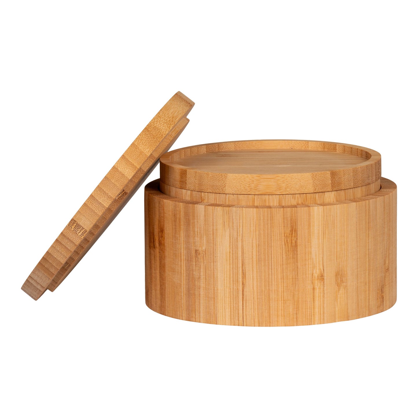 Cutie de depozitare din bambus, natur set de 2