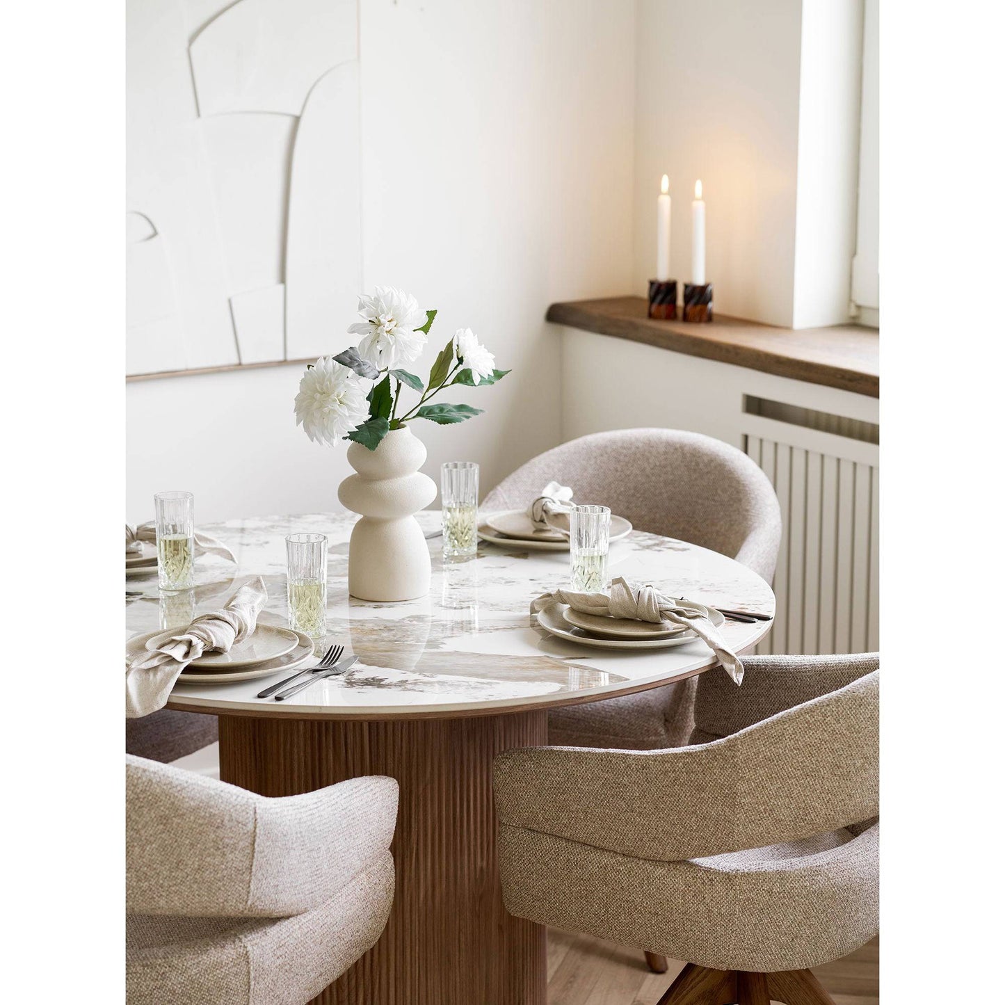 Farfurie de pranz ceramica, bej