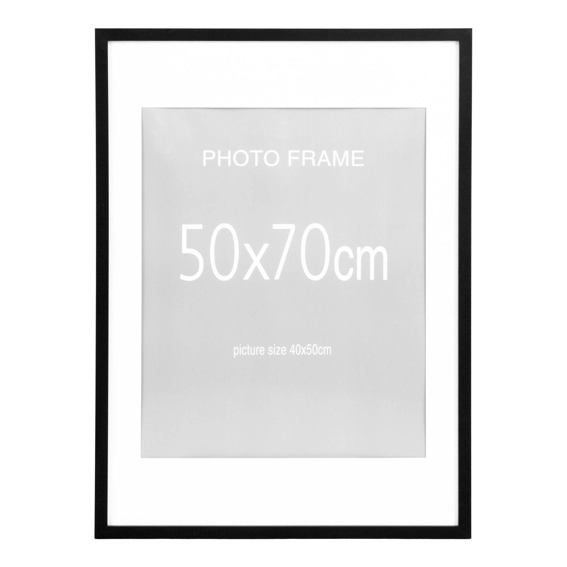 Rama foto, 7 buc. negru si 8 buc. natur