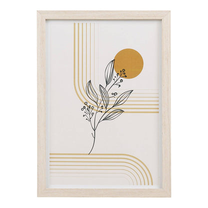  Set de postere cu rame, natur, set de 3