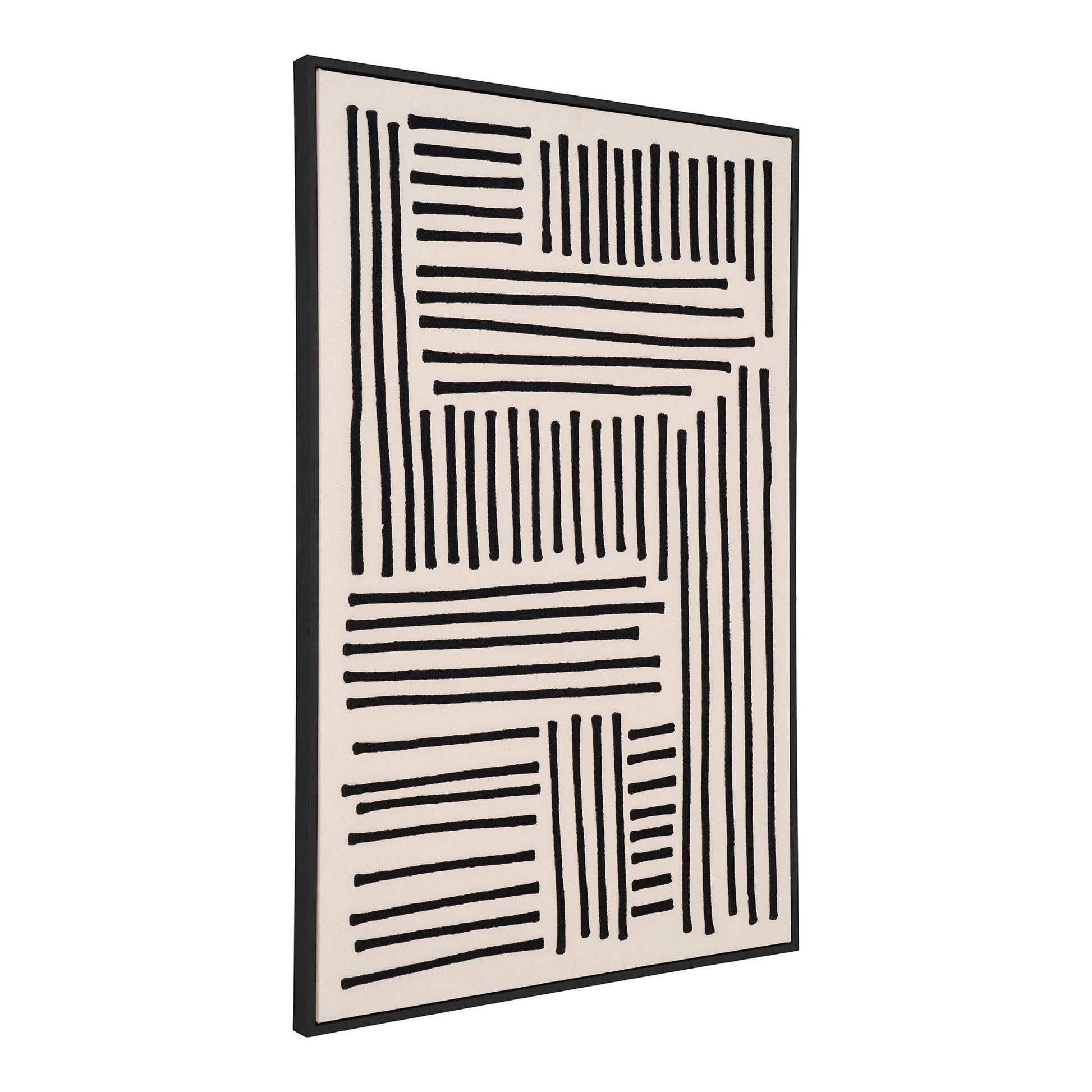 Print pe panza, canvas, negru/bej