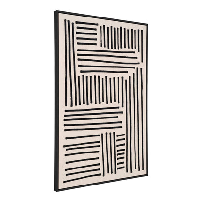 Print pe panza, canvas, negru/bej
