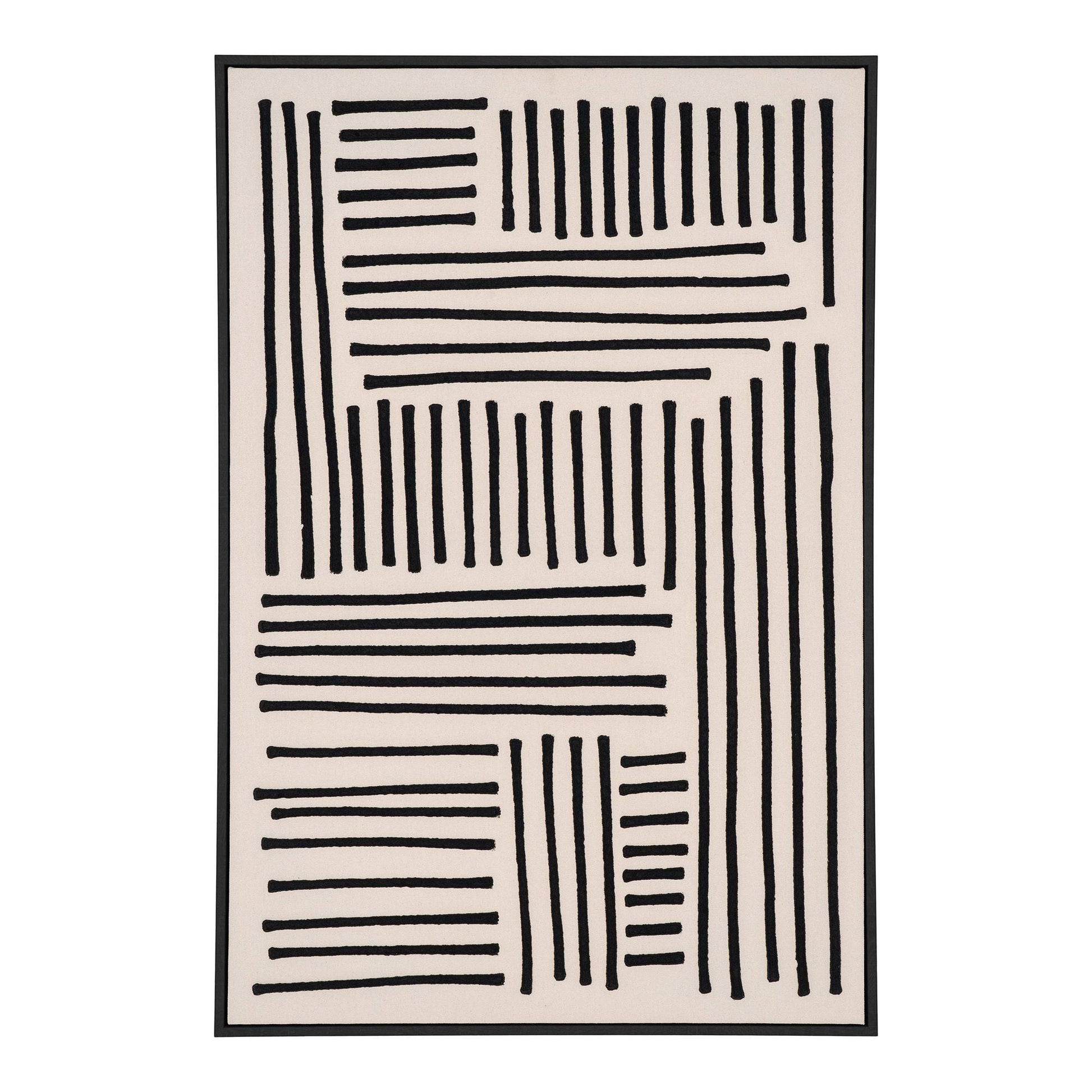 Print pe panza, canvas, negru/bej