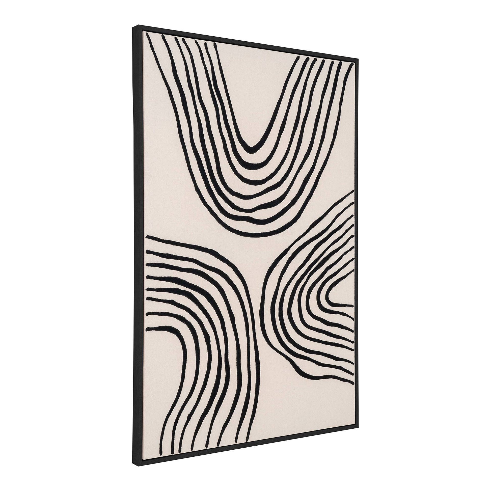Print pe panza, canvas, negru/bej