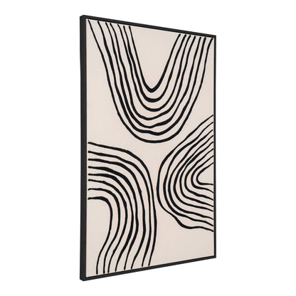 Print pe panza, canvas, negru/bej