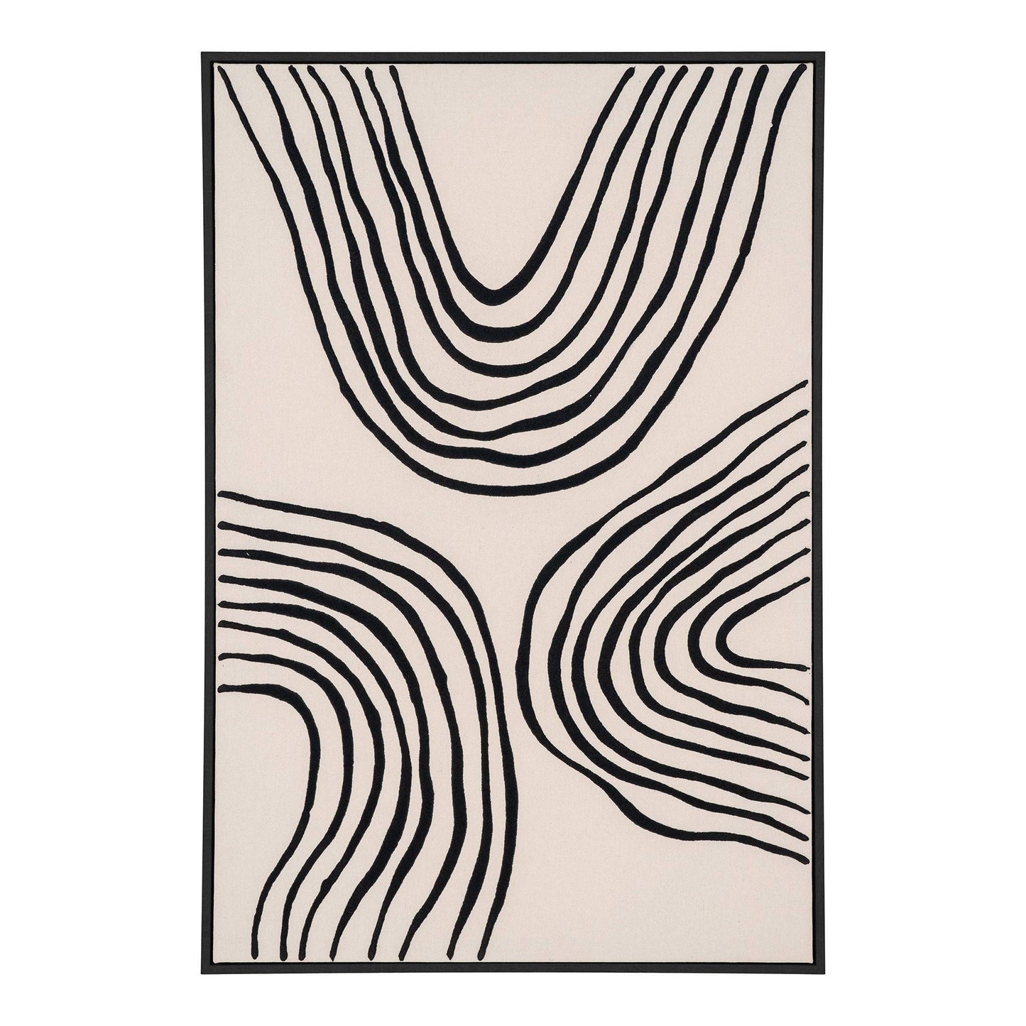 Print pe panza, canvas, negru/bej