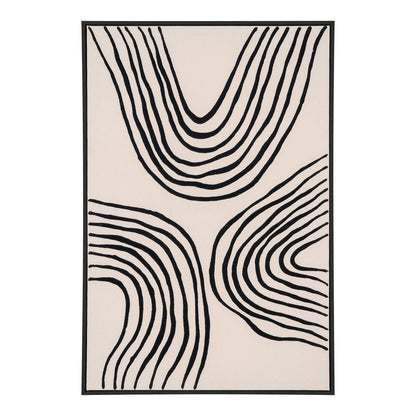 Print pe panza, canvas, negru/bej