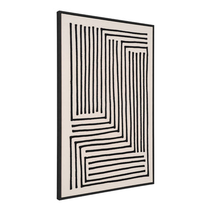 Print pe panza, canvas, negru/bej