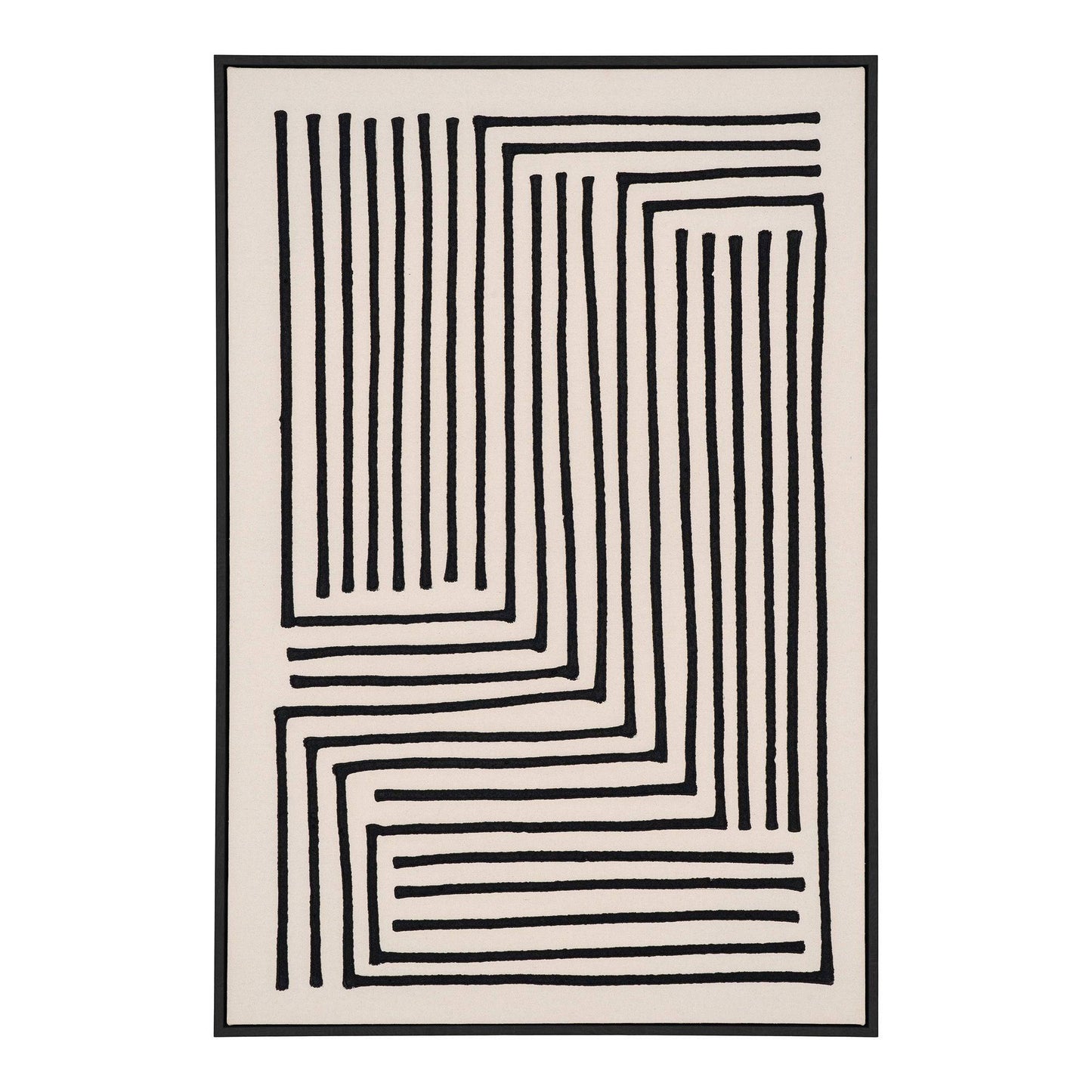 Print pe panza, canvas, negru/bej