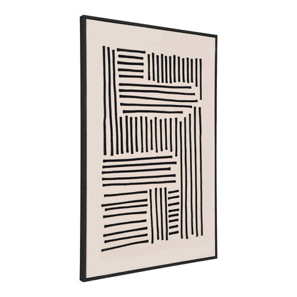 Print pe panza, canvas, negru/bej