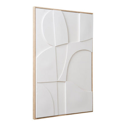 Decoratiune in relief pentru perete, alb