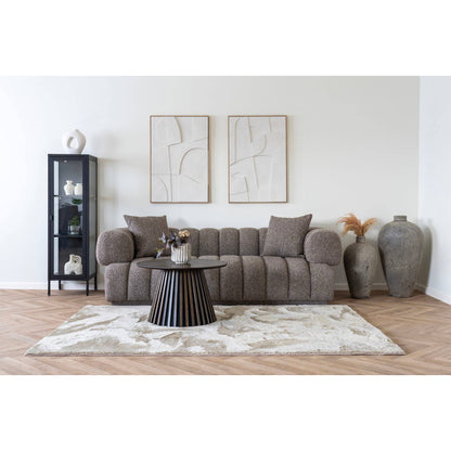 Decoratiune in relief pentru perete, alb, in living