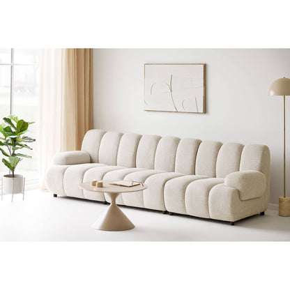 Decoratiune in relief pentru perete, alb, in living