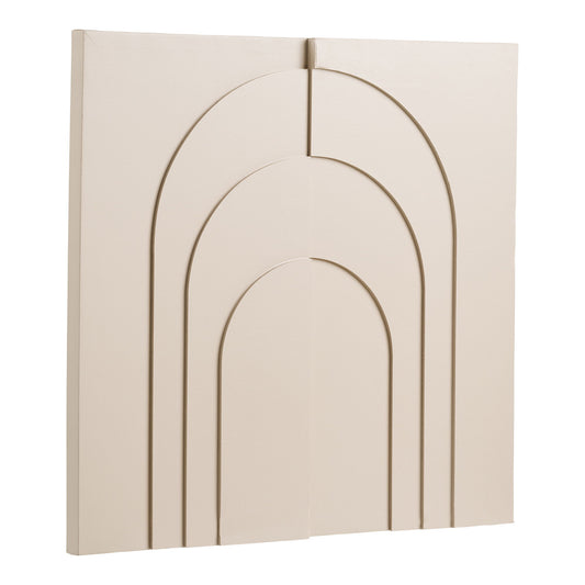Ina Wall Decoratiune in relief pentru perete, bej 60x60 cm