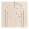 Decoratiune in relief bej pentru perete Ina 60x60 cm