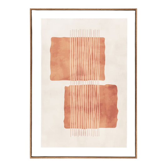 Mina Print pe panza, canvas, bej/maro, No.2 50x70 cm