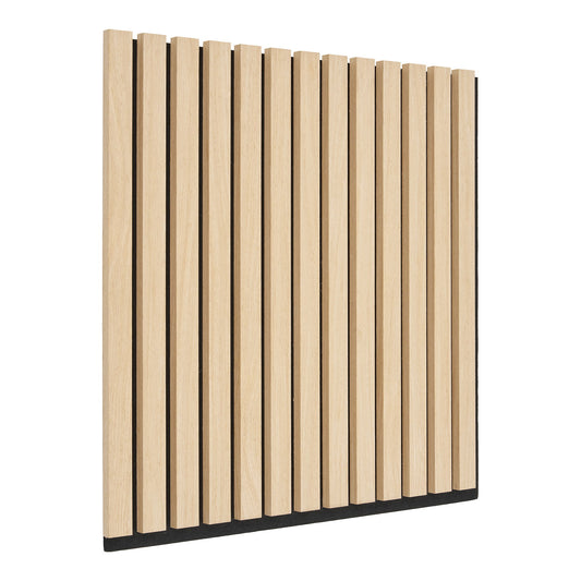 Panou acustic din furnir de lemn, natur, aspect de stejar 520x520x22 mm