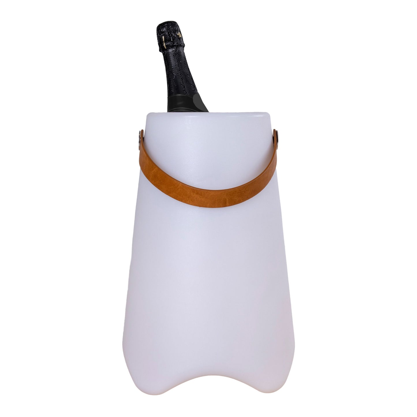 Racitor de vin cu iluminare LED si curea, reincarcabil, alb