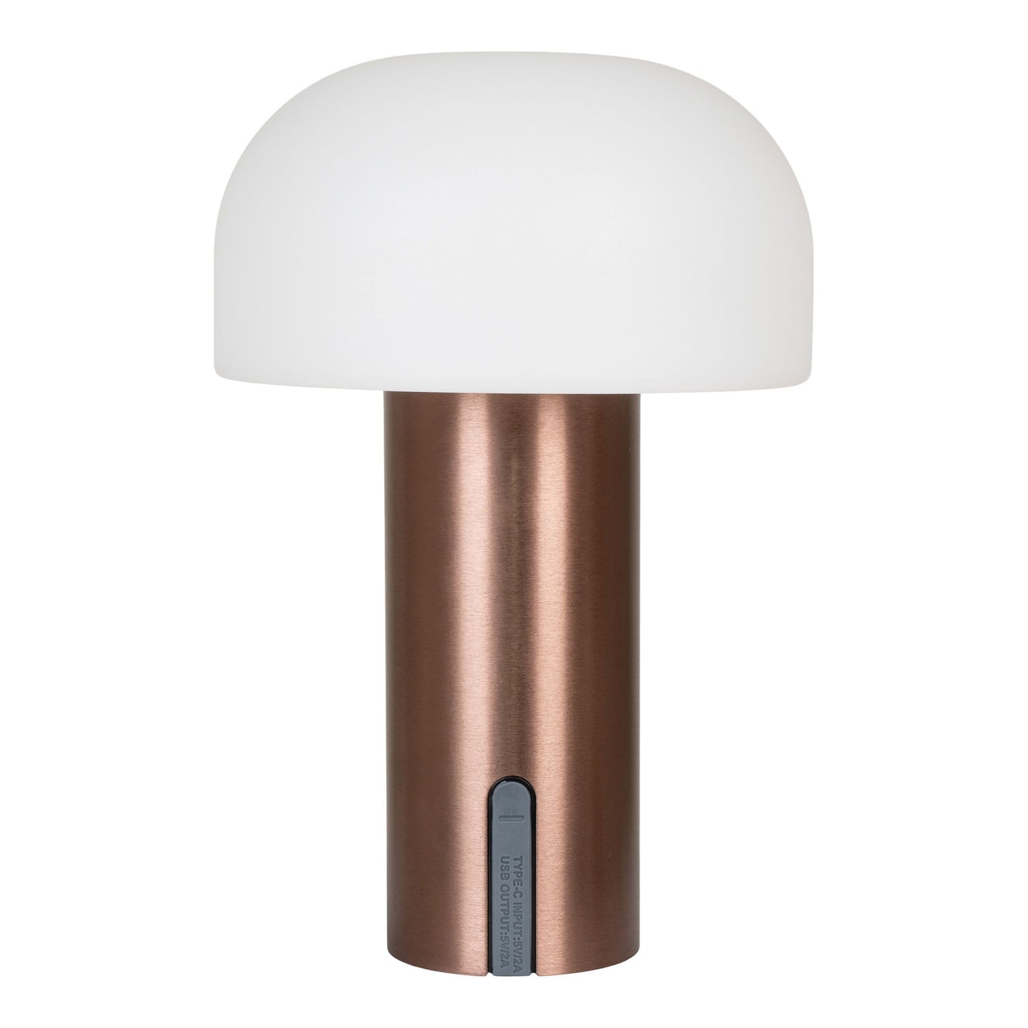 Lampa LED reincarcabila, alb/cupru