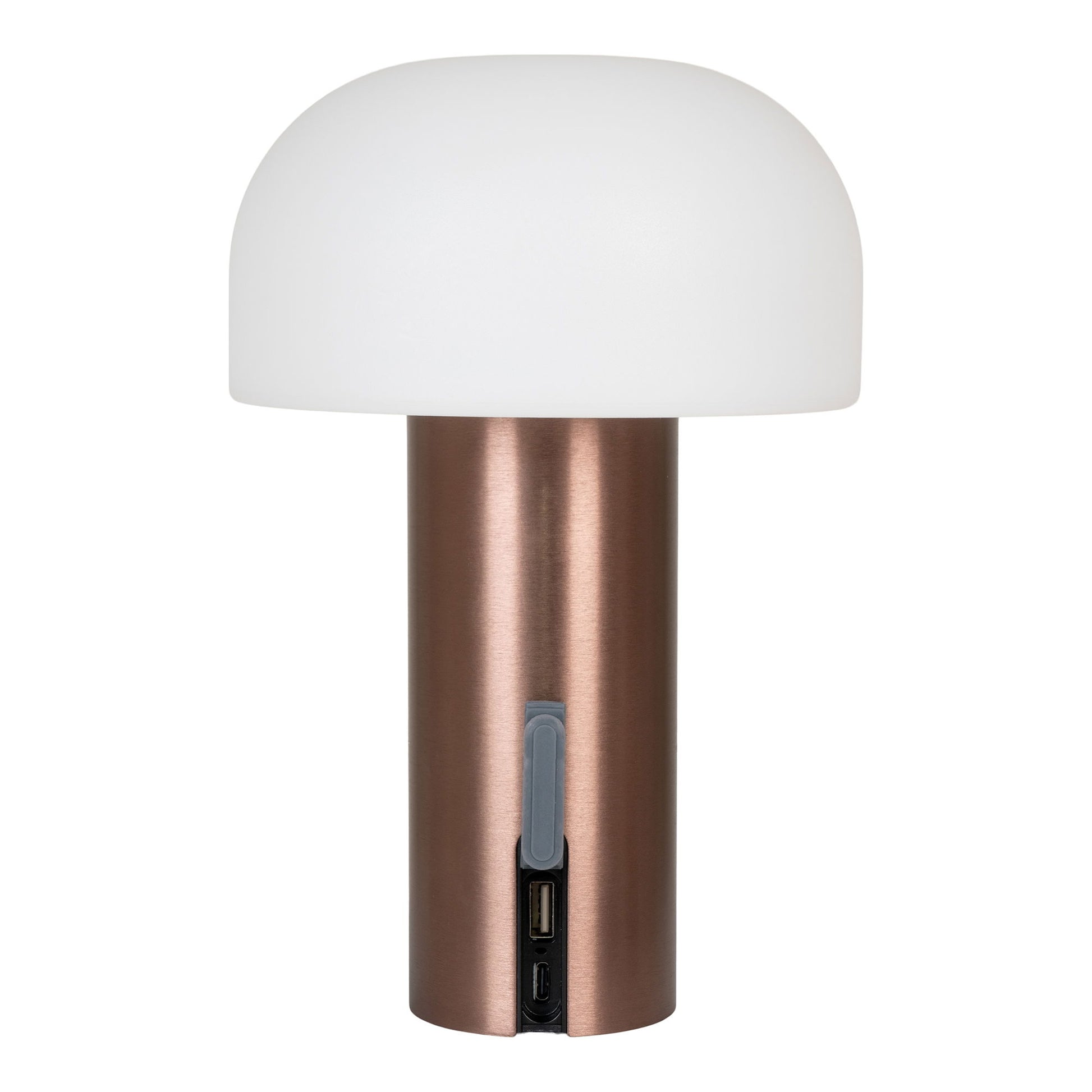 Lampa LED reincarcabila, alb/cupru