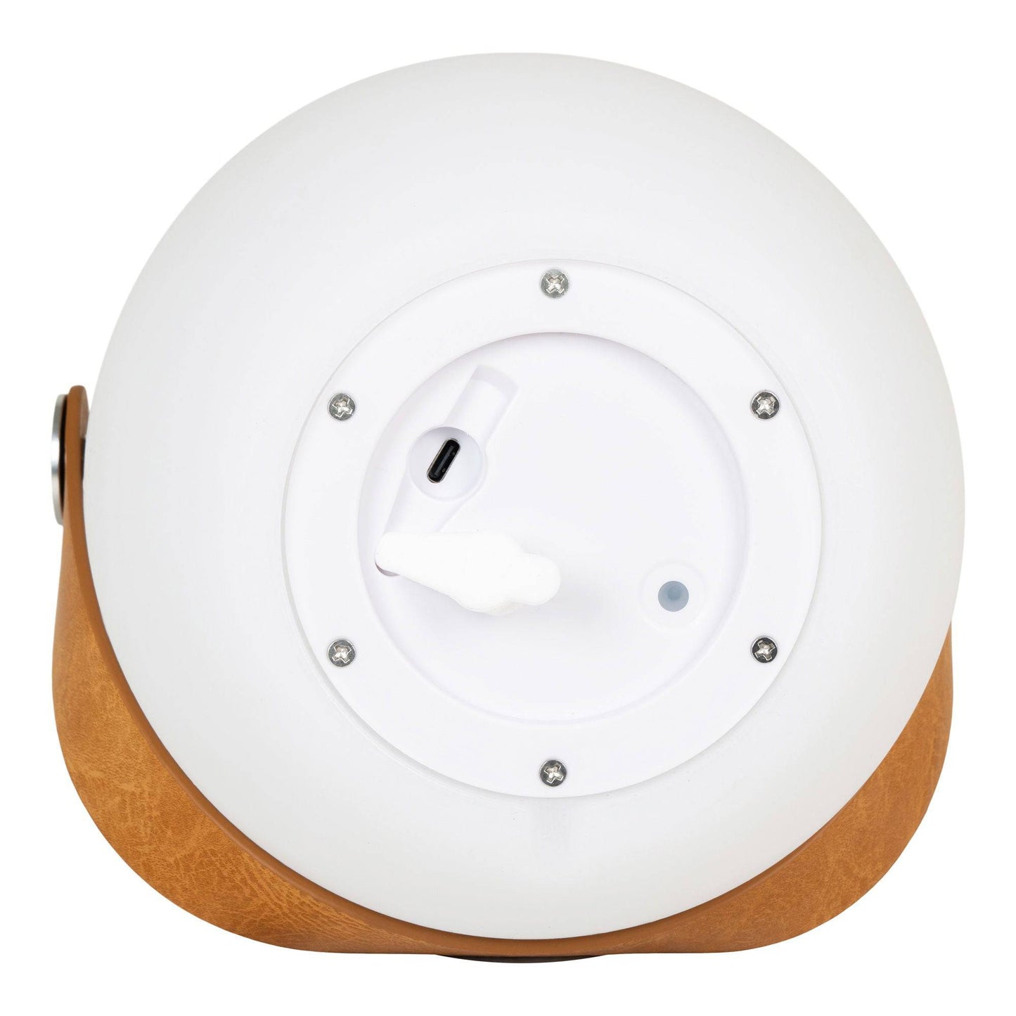 Lampa LED cu boxa bluetooth si curea, reincarcabila, alba, detaliu