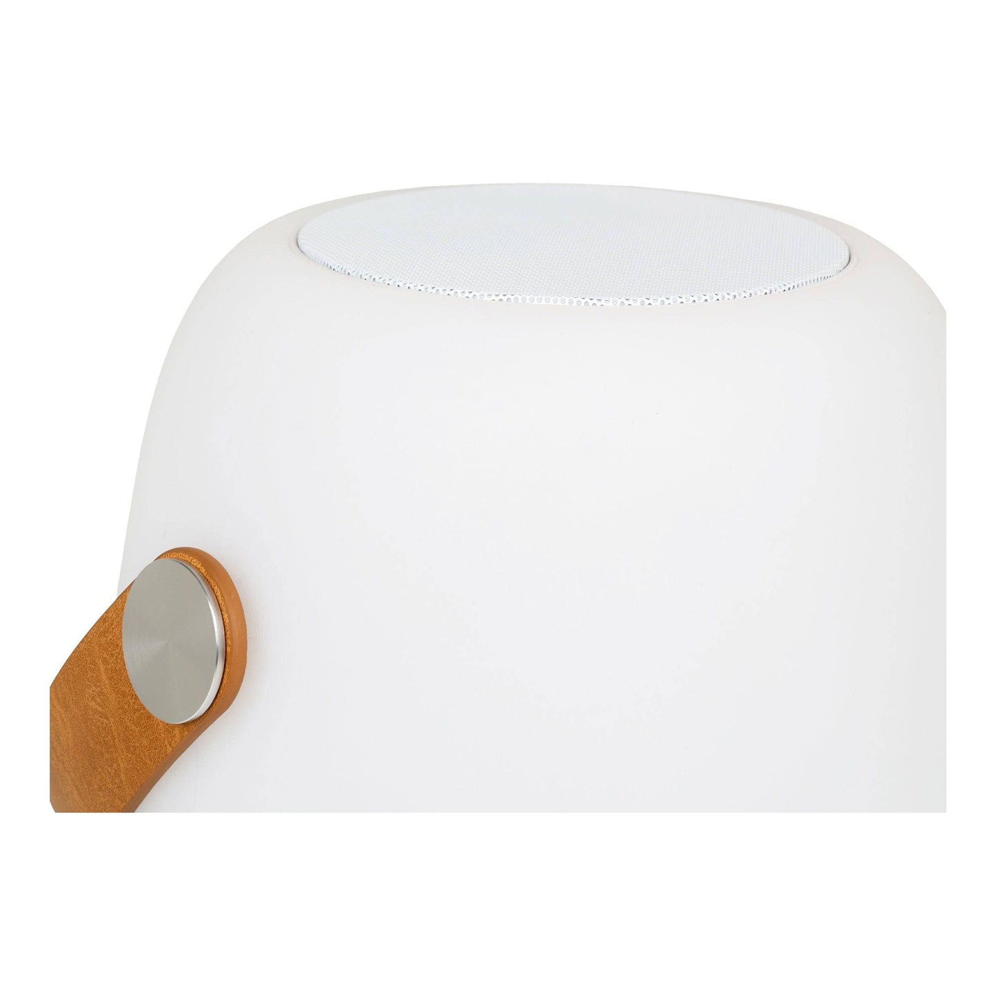 Lampa LED cu boxa bluetooth si curea, reincarcabila, alba, detaliu