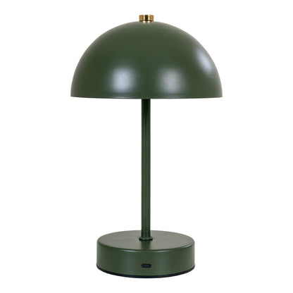 Veioza reincarcabila metalica, verde/alama