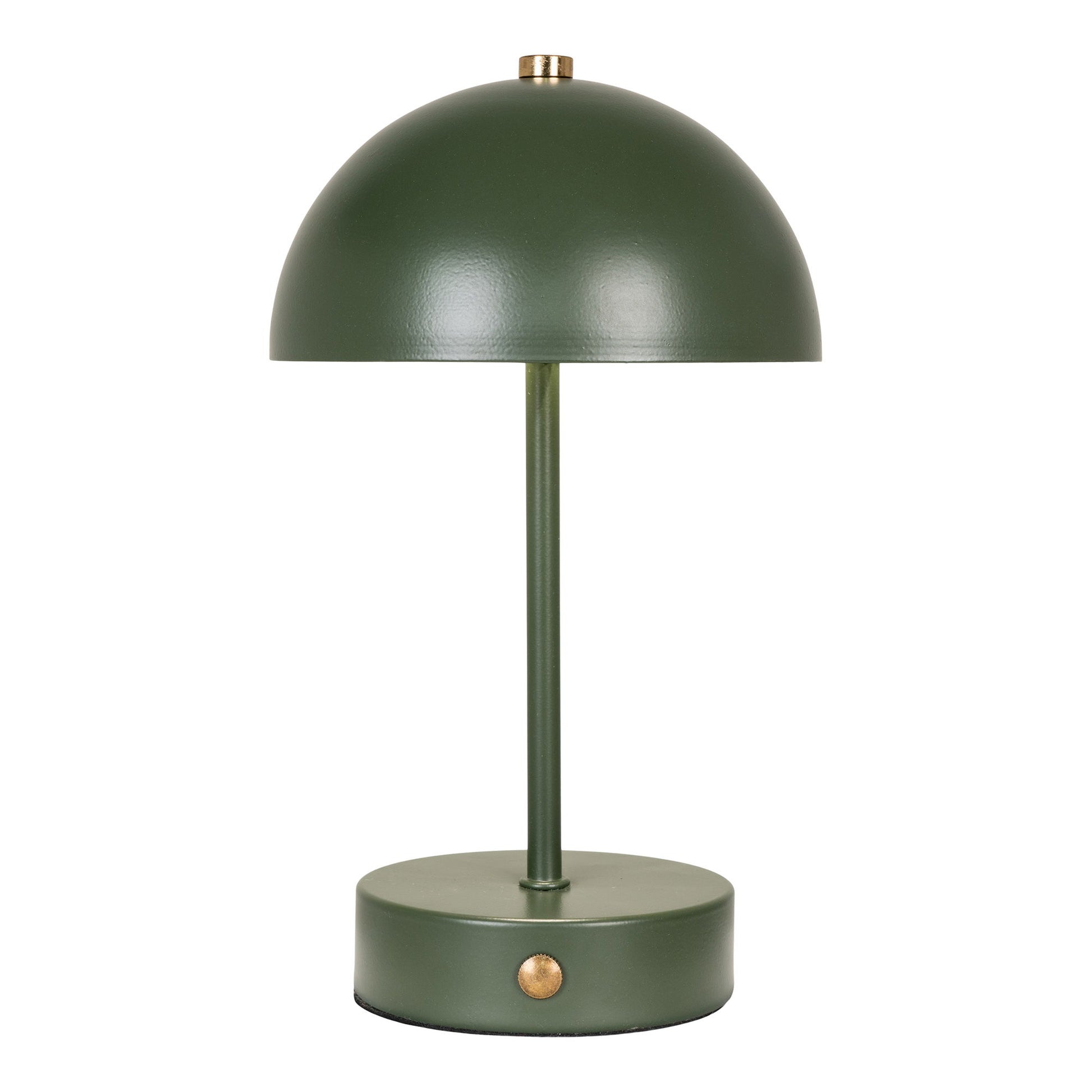 Veioza reincarcabila metalica, verde/alama